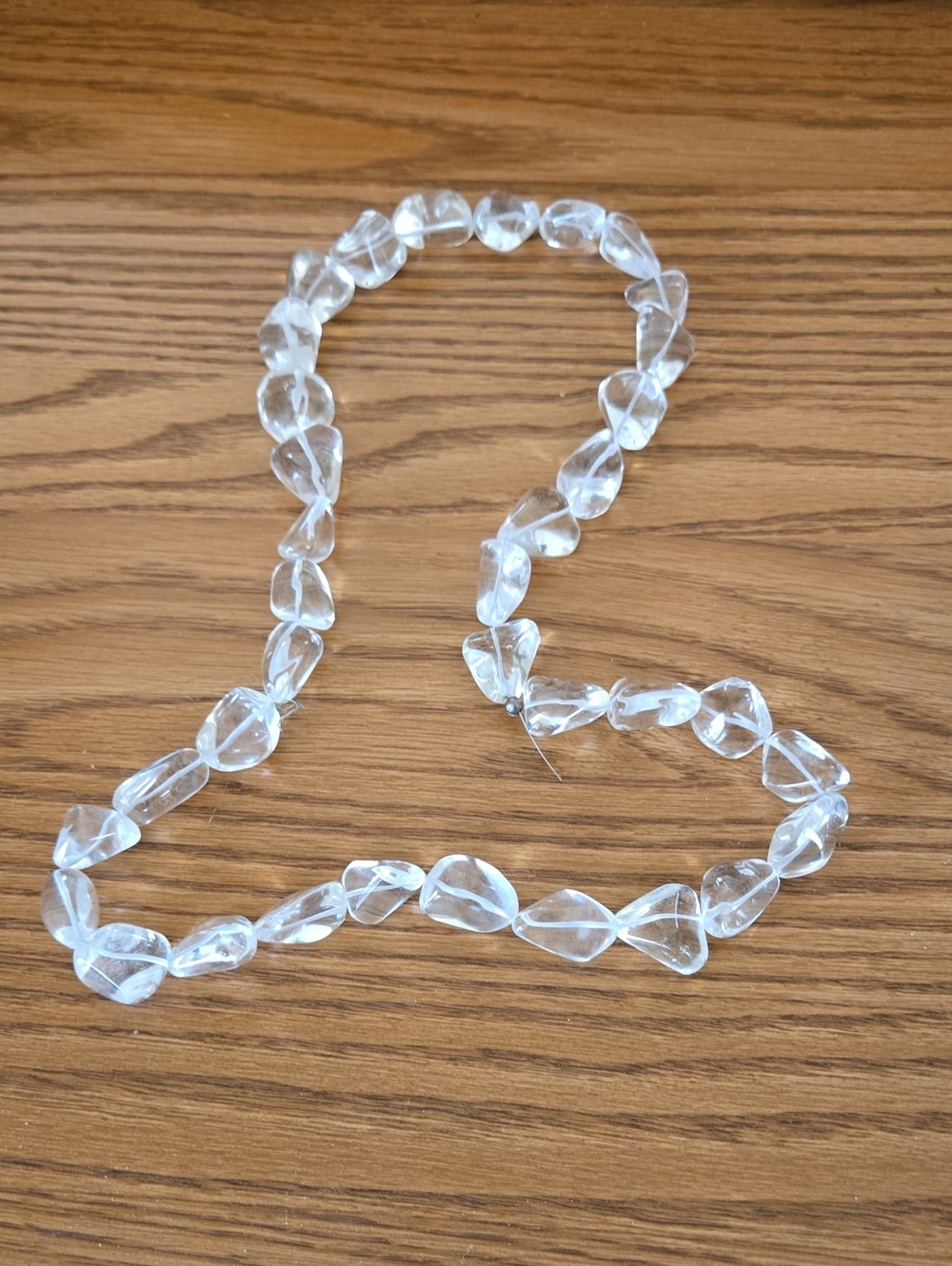 Clear Crystal Bead Necklace